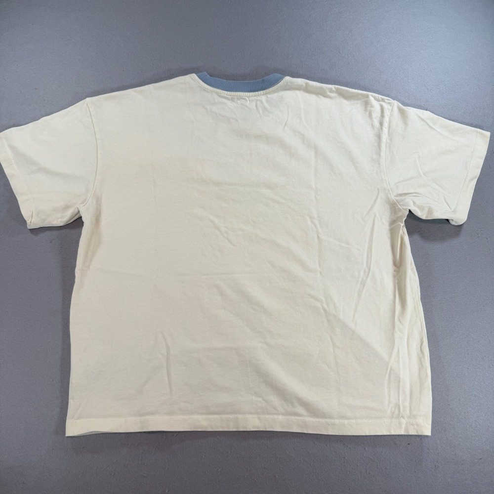 Cotton On Women's XL Cream Blue Bow Boxy Graphic T-Shirt 2058121 - Picture 2 of 9